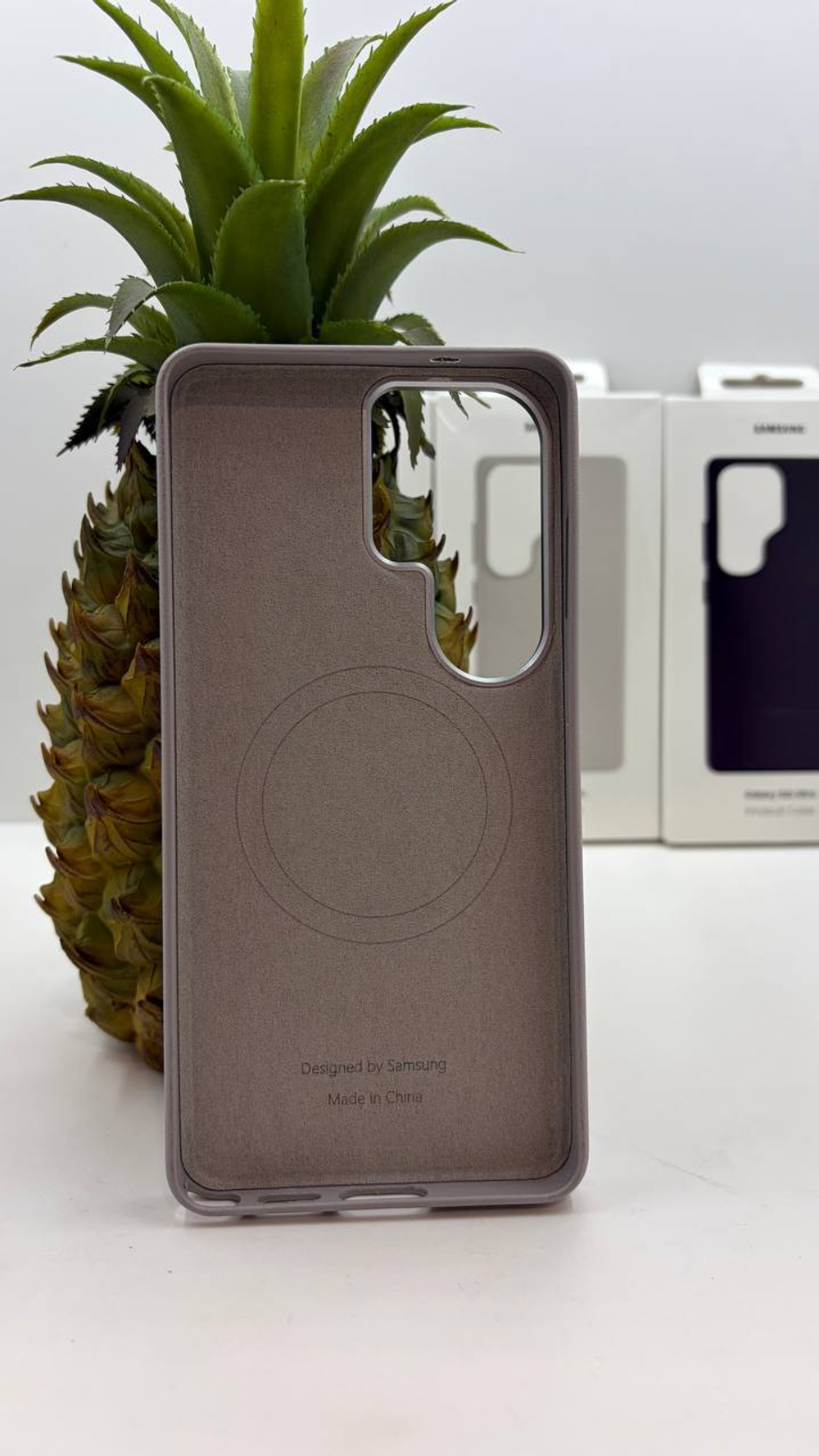 LEATHER CASE c MagSafe для Samsung S25