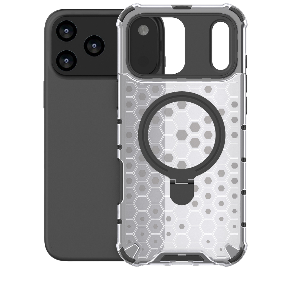 Прозрачный чехол Honeycomb Stand Case для iPhone 17 Pro Max