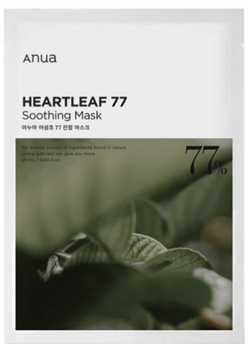 Anua Heartleaf 77% Soothing Mask маска для лица