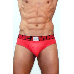 Мужские трусы брифы красные хлопок Calvin Klein X Word Trunk Red CK00392