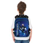 Ранец BRAUBERG QUADRO, 3 отделения, с брелком, "Robot", 37х28х18 см, 229957