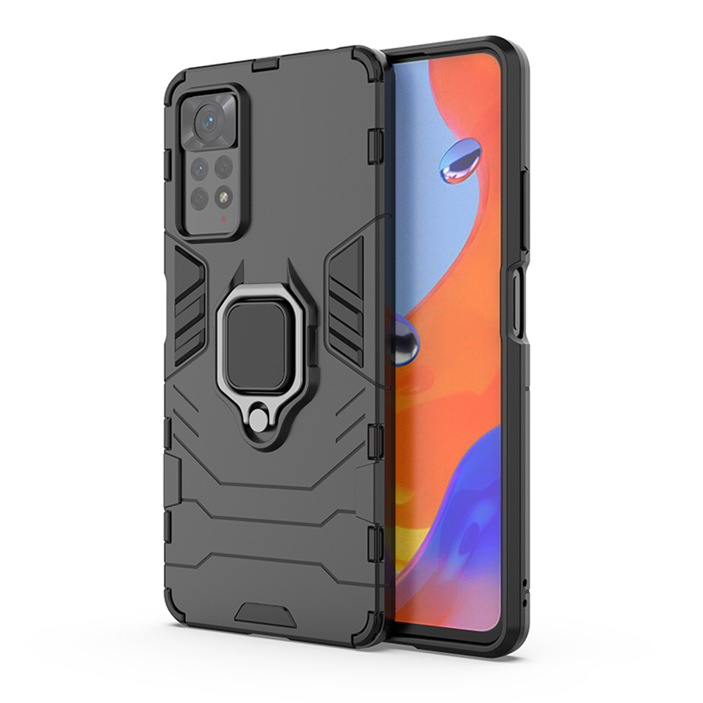 Противоударный чехол с кольцом Panther Case для Xiaomi Redmi Note 11 Pro