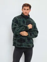 Толстовка Kefirmaykifer Флисовая Zip зеленая