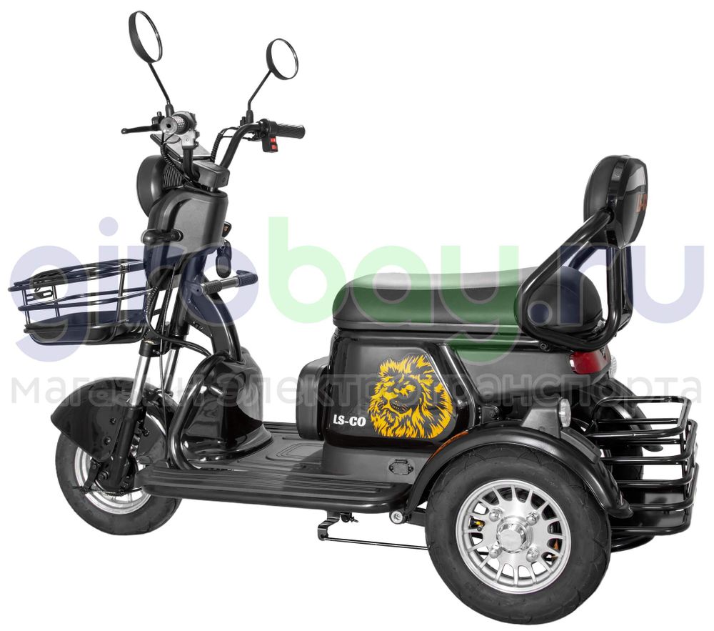 Электроскутер LS-CO A3 1000W (60V/20Ah) - Чёрный фото №7