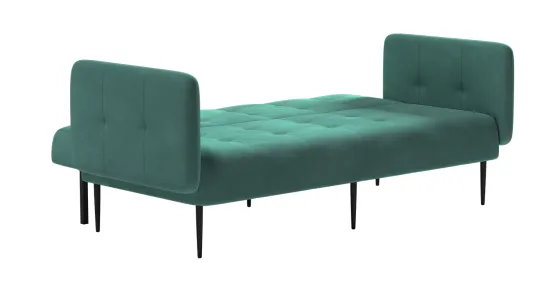 Monaco диван-кровать прямой с подлокотниками, трехместный бархат 87