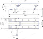 Подъемник платформенный параллелограммный без рамы в основании ГП 24 т 24Г272М1