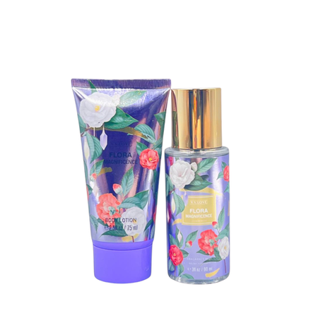 Парфюмированный набор V.V.LOVE Flora Magnificence лосьон и спрей 90 мл