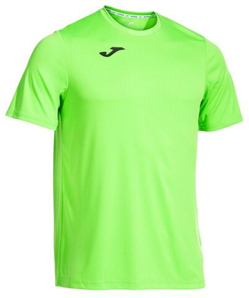 Мужская теннисная футболка Joma Combi Short Sleeve - green fluor