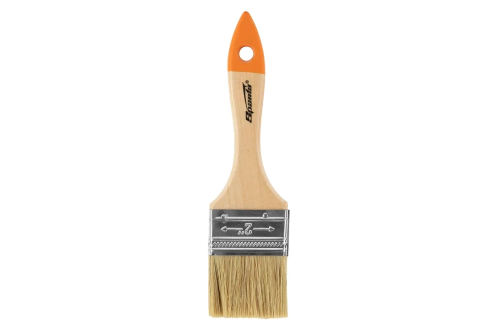 Кисть плоская Slimline 2" 50 мм, натуральная щетина, деревянная ручка Sparta