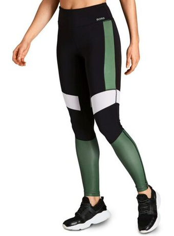 Leginsy Björn Borg High Waist Block Tig W - зеленый