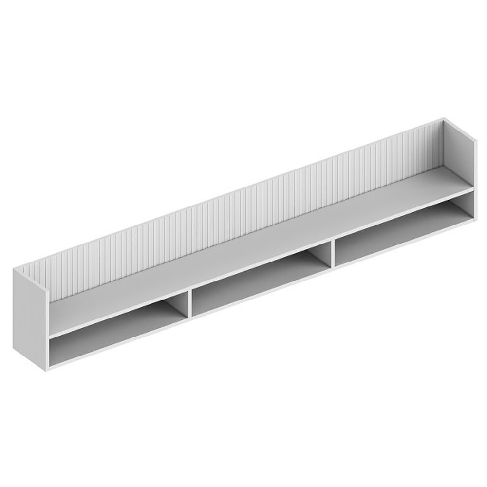 Полка настенная "Квинта" белый 2000*220*350мм, Велес