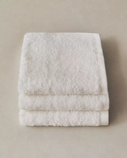 Zara Home - Набор полотенец для рака из хлопка высокого качества (набор из 3 шт.), белый, 30х30 см