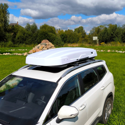 Автобокс Way-box Shuttle 650 литров белый 228*100*35 см.