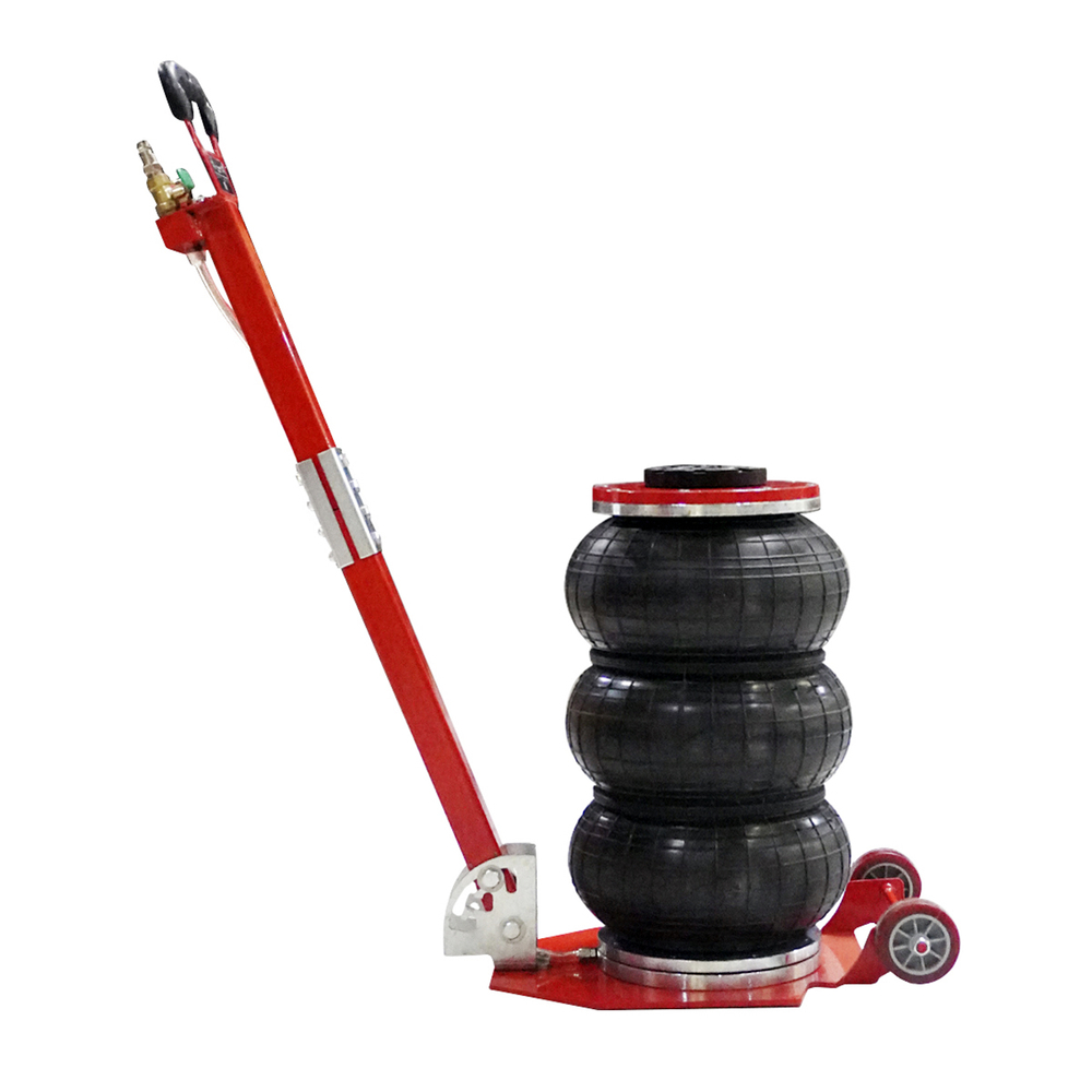 WDK-81813 Домкрат пневматический подкатной 3т, 135-435 мм, с регулировкой угла наклона рукояти