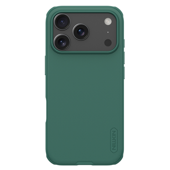 Чехол зеленого цвета (Dark Green) от Nillkin для смартфона iPhone 17 Pro Max, серия Super Frosted Shield Pro