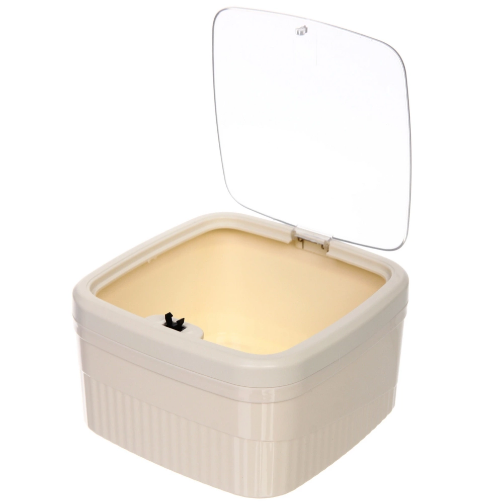 Контейнер для мусора»Стайл»1,6л молочный 163