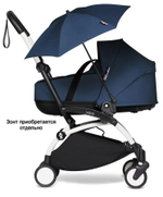Коляска для новорожденных Stokke YOYO3 Newborn Shell 0+ рама белая White Navy Blue