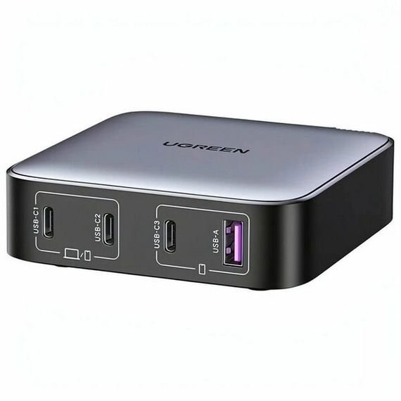 Сетевое зарядное устройство Ugreen Nexode CD328 1хUSB-A + 3хUSB-C 100W Desktop Fast Charger (90928) серый