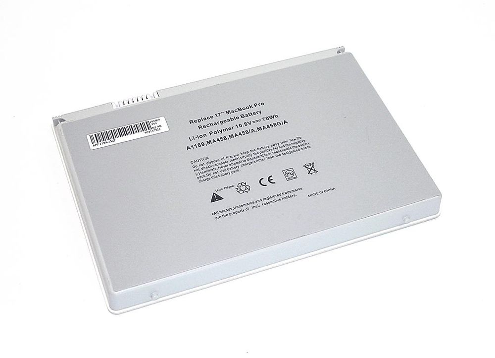 Аккумулятор (A1189) для ноутбука APPLE MacBook Pro 17 A1151 Series (усиленный)