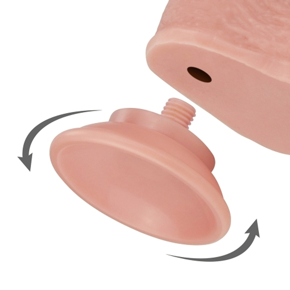 Фаллоимитатор 7'' Sliding Skin Dual Layer Dong
