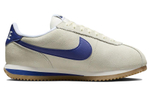 Nike Cortez comfortable daily non-slip wear-resistant low-cut casual running shoes women's white and blue