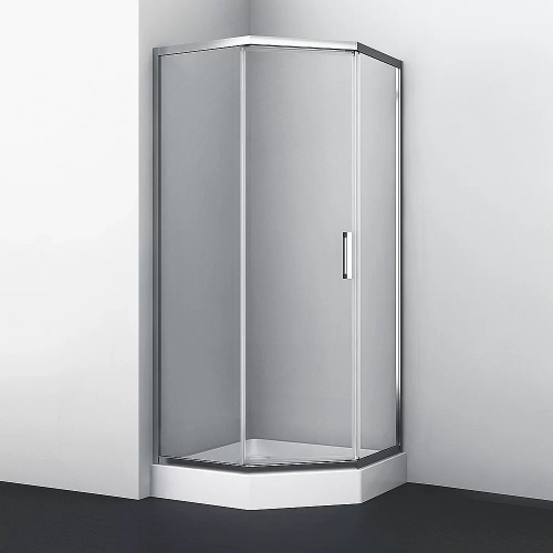 Душевой уголок WasserKRAFT Naab 86S11 90х90 стекло прозрачное/профиль серебро