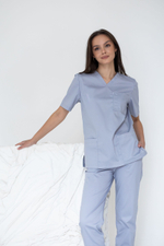 Блуза женская м644 Toray стретч серый29