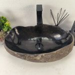 Раковина из речного камня RS-64981 50*31*15 0861