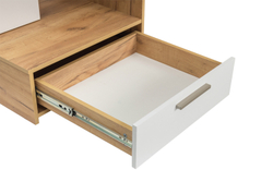 Стол письменный Лайт 03.243 Н, Дуб золотой, Белый