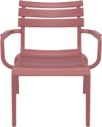 Кресло лаунж пластиковое Siesta Contract Paris Lounge, марсала