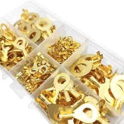 Кольцевые наконечники неизолированные медные клеммы, 150 предметов