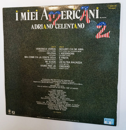 Винтажная виниловая пластинка LP Сборник Adriano Celentano I Miei Americani (Tre Puntini) 2 (Italy 1986)