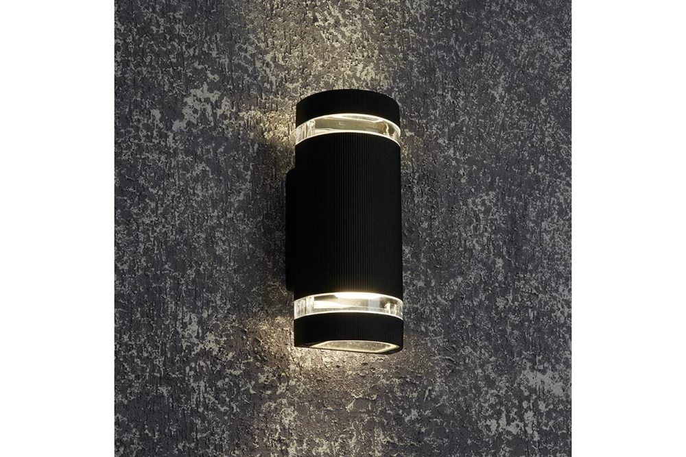 Светильник архитектурный DH1702, на стену вверх/вниз, GU10 230V, черный Feron