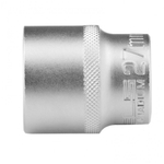 Головка торцевая, 27 мм, двенадцатигранная, CrV, под квадрат 1/2, хромированная Stels