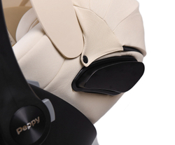 Детская коляска Peppy Monaco 3 в 1 с автокреслом Verona Beige Black (черный), рама черная матовая