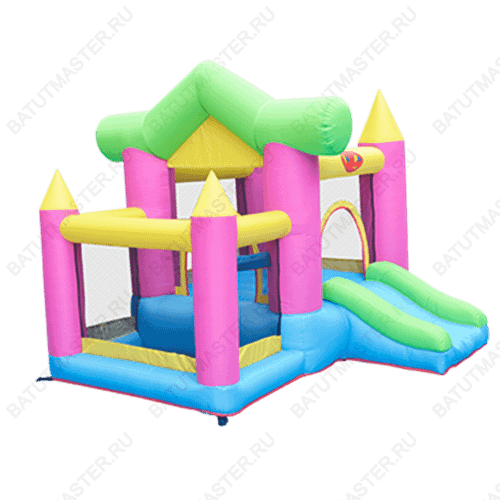 Батут для дачи "Сказочный дом" 3,0*2,75*2,1 м