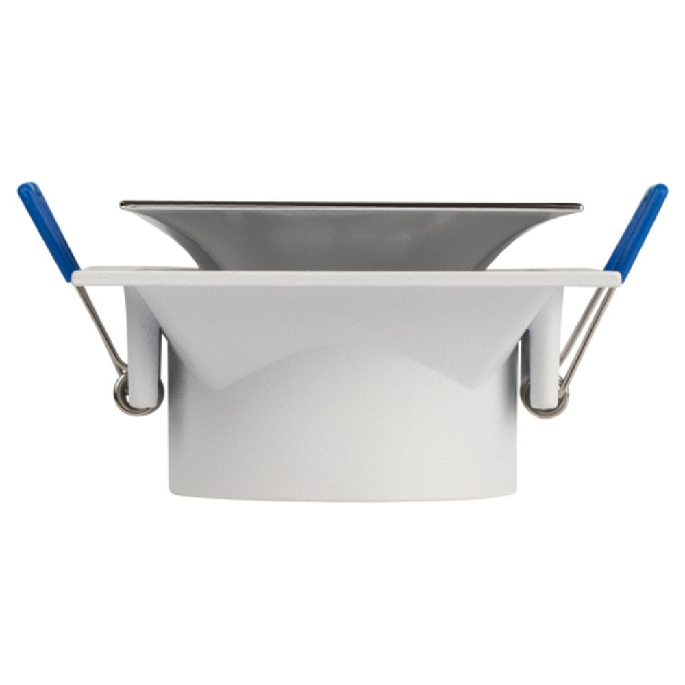 Встраиваемый светильник декоративный ЭРА KL102 WH/CH MR16 GU5.3 белый хром | Декоративные встраиваемые светильники