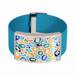 Браслет Fiore Luna на бирюзовом кожаном ремешке CB00992-12 M