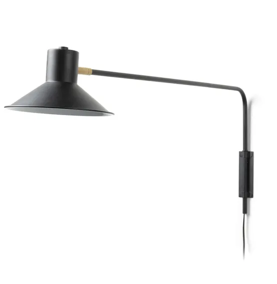 Настенный светильник Plass черный большой