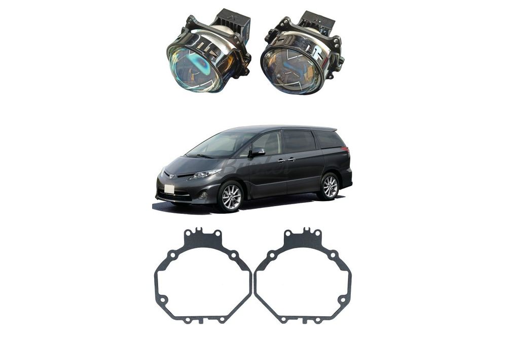 Комплект для замены штатных галогеновых линз Toyota Previa III XR50 2006-2019