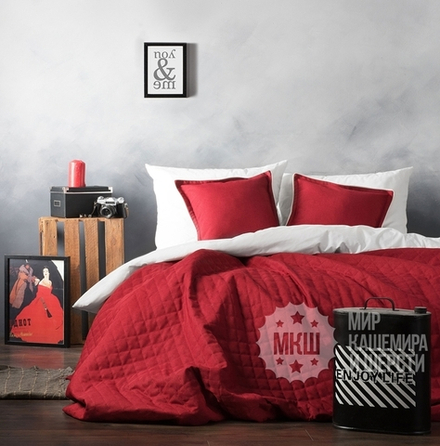 Покрывало на кровать ИБИЦА (арт. BL02-217-15) - винное