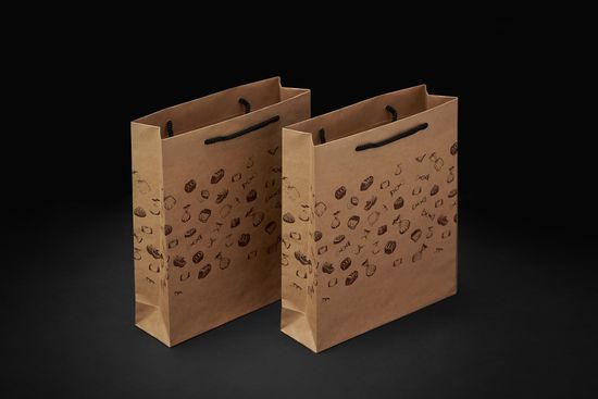 Пакет крафт со шнурком 22х19х6 (в*ш*г)