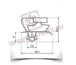 Уплотнитель для холодильника Gorenie RK4200W м.к. 610*490 мм по пазу (017 АНАЛОГ)
