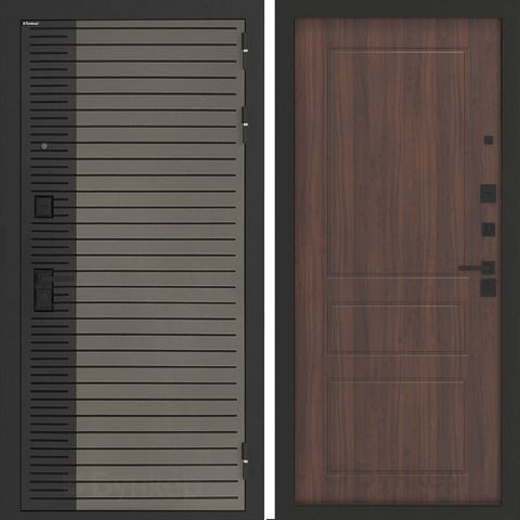 Входная металлическая дверь Бункер BN-15 Веллюто кофе / ФЛ- 116 Орех бренди