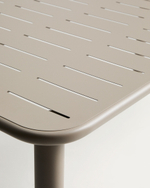 Уличный стол Brai из оцинкованной стали бежевого цвета, 180 x 90 см
