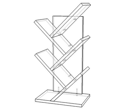 Полка СЕРБИЯ /300*600*200/ правая анкор темный / анкор темный