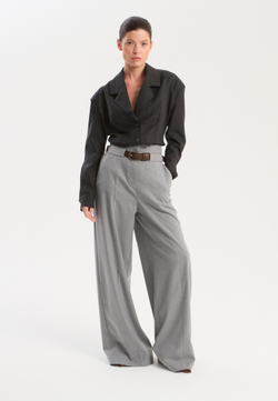 Рубашка жакетного типа из смесовой шерсти