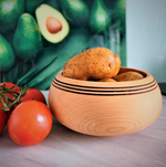 Тарелка деревянная глубокая из кедра 19 см