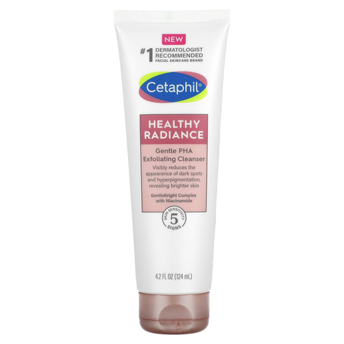 Cetaphil, Healthy Radiance, нежное отшелушивающее очищающее средство с ПГК, 124 мл (4,2 жидк. унц.)