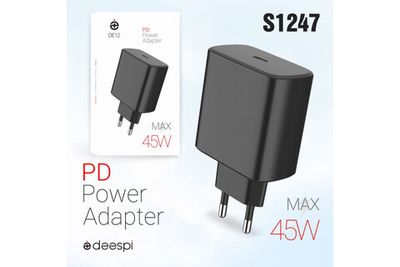 Сетевой адаптер питания DEESPI DE12 PD45W (черный)